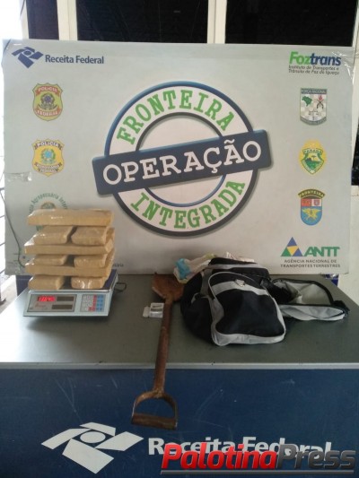 BPFron apreende menor de idade com 13,640 kg de entorpecente na Ponte Internacional da Amizade