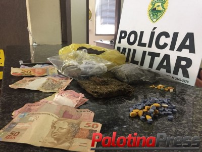 Ao oferecer drogas a PM, dois são presos por trafico em Palotina