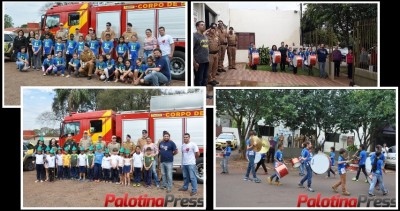 Policiais e Bombeiros Militares de Palotina recebem homenagem pelo dia do Soldado.