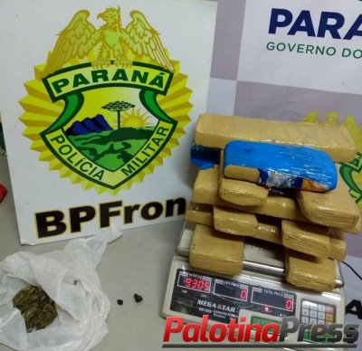 BPFRON APREENDE ENTORPECENTE EM ÔNIBUS NA CIDADE DE GUAÍRA-PR