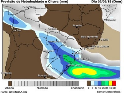 Chuvas e frio retornam no final de semana