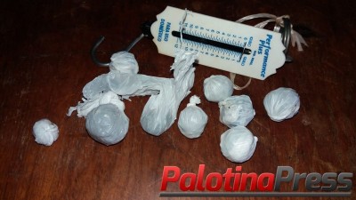 Polícia Militar de Palotina prende individuo com mandado de prisão em aberto na posse de entorpecente.