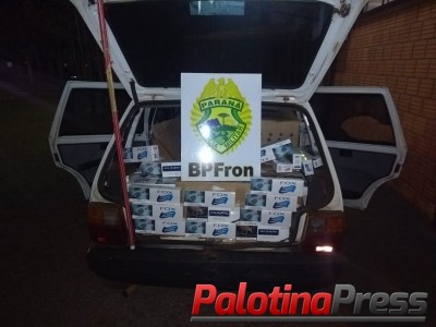 BPFRON APREENDE VEÍCULO CARREGADO COM CIGARROS EM MARECHAL CÂNDIDO RONDON - PR