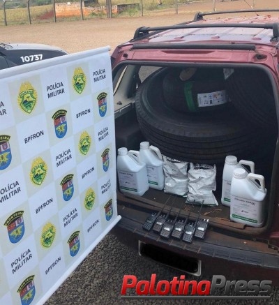 BPFRON APREENDE PRODUTOS CONTRABANDEADOS NA CIDADE DE PATO BRAGADO - PR