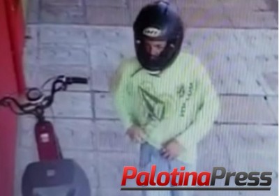 Farmácia é assaltada em Palotina. Ajude a PM a identificar o assaltante.