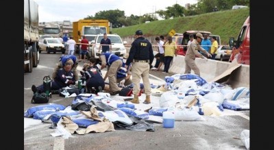 Rondonense morre depois de bater em mureta, capotar e ser ejetado da cabine