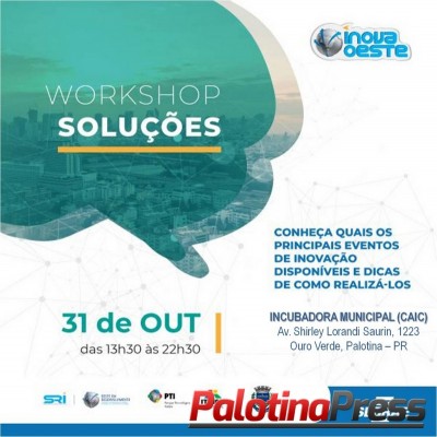 Palotina sediará workshop sobre inovação 