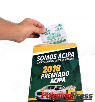 Campanha 2018 premiado - Acipa vai sortear 32 vales compras e carro novo na etapa de Natal 