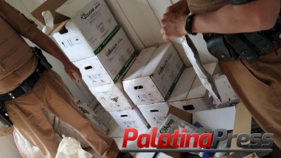 PM de Terra Roxa apreende veneno contrabandeado. Produtos estavam em uma casa abandonada.