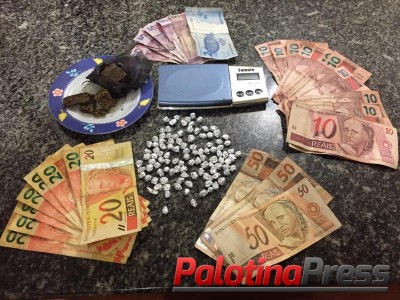 PM de Palotina prende indivíduo com mais de 100 pedras de Crack prontas para serem comercializadas.