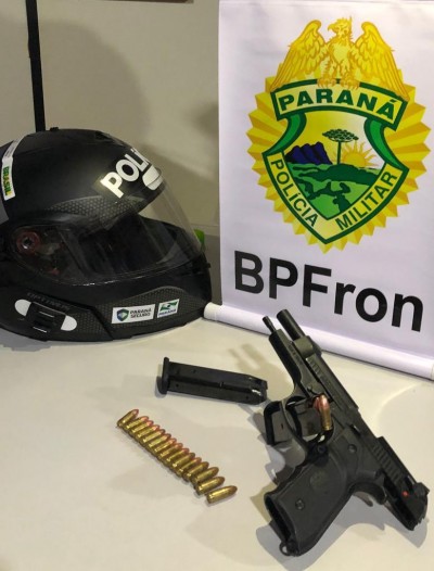 BPFron apreende arma de fogo e munições em Marechal Cândido Rondon 