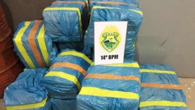 Após denúncia anônima, 400 quilos de maconha são apreendidas em Foz do Iguaçu