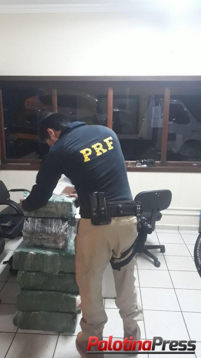 PRF apreende 101 quilos de maconha no oeste do Paraná