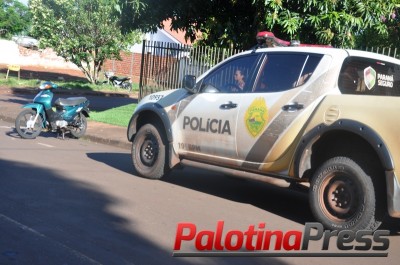 Palotina - Acidente de trânsito entre Biz e Gol é registrado no Bairro Pôr do Sol.