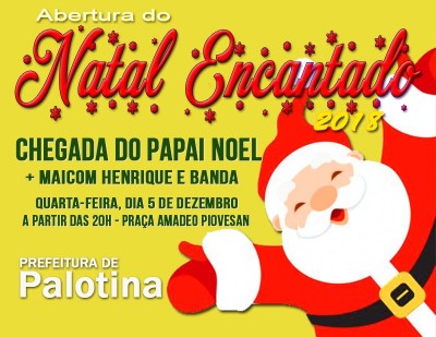 Palotina inicia programação de natal nesta quarta-feira