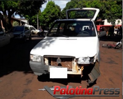 Palotina - Ciclista é socorrida pelo SAMU após acidente de trânsito 