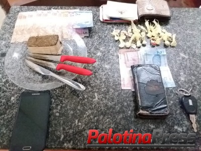 Palotina - PM prende duas pessoas envolvidas em tráficos de drogas 