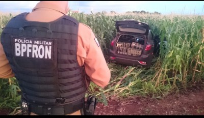 BPFron apreende veículo carregado com substância análoga à maconha e a skunk em Marechal Cândido Rondon-PR