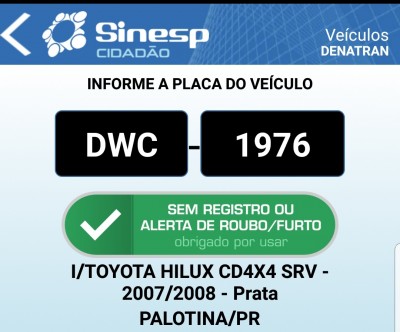 Palotina – Assaltantes roubam Hilux e levam proprietário como refém até Guaíra