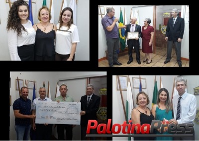 Em noite festiva, Rotary Club de Palotina Pioneiro empossa novas sócias, entrega título de sócio honorário e repassa valor arrecadado no primeiro Pedal do Rotary e MTB    