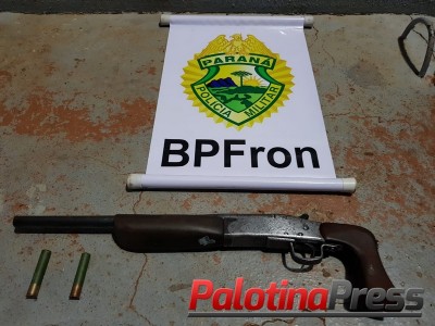 BPFRON APREENDE ARMA EM DISTRITO DE SANTA HELENA/PR