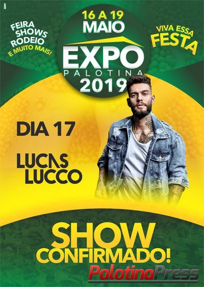 Expo Palotina 2019 terá show gratuito na abertura