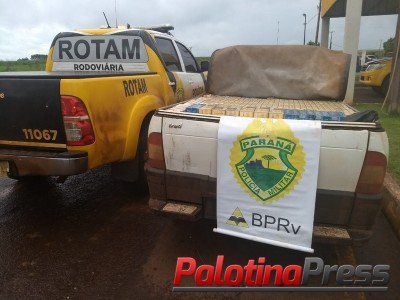 EQUIPE ROTAM DA POLICIA RODOVIÁRIA ESTADUAL DE CASCAVEL APREENDE VEICULO CARREGADO COM CIGARROS