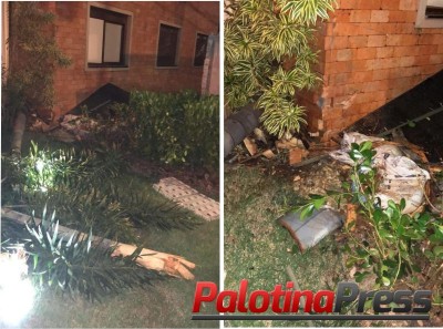Palotina - S10 bate contra casa e foge do local na madrugada de domingo