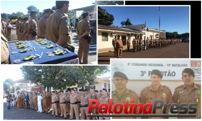 Toledo / Palotina – 19º BPM faz homenagens e entrega de medalhas em alusão ao Dia do Tiradentes.