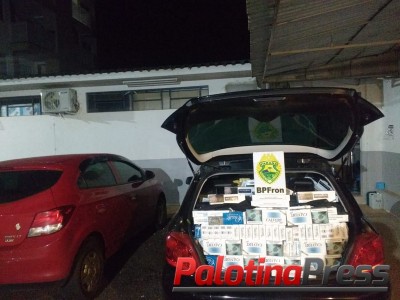 BPFRON apreende veículo roubado carregado com cigarros