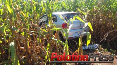 Palotina: Acidente e registrado na entrada do Santuário de Nossa Senhora da Salete
