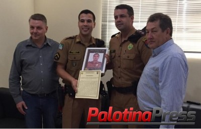 PM de Palotina, Soldado Costa, é destaque do mês do 19º Batalhão da Polícia Militar