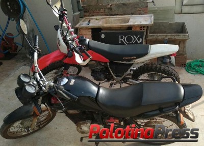 Palotina - PM apreende duas motocicletas com placas adulteradas.