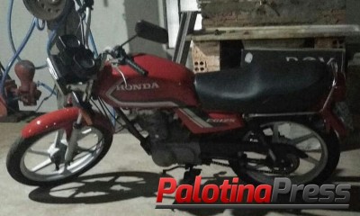 Palotina - Motocicleta com documentação pendente é apreendida pela PM