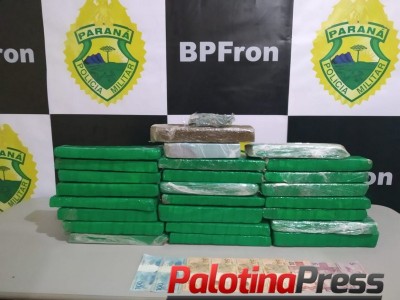 BPFRON PRENDE JOVEM QUE TRANSPORTAVA MACONHA EM GUAÍRA - PR