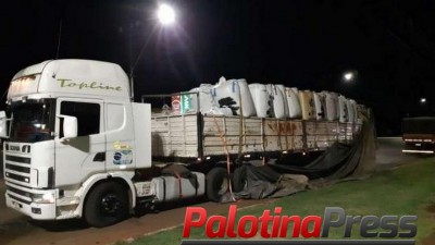 PRF apreende carreta carregada com maconha