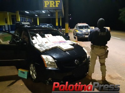 PRF  APREENDE CELULARES EM FUNDO FALSO DE VEÍCULO.