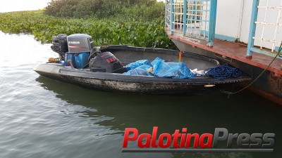 BPFRON REALIZA APREENSÃO DE UMA EMBARCAÇÃO CARREGADA COM CAIXAS DE CIGARROS CONTRABANDEADOS