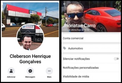 Palotinense Cleberson Henrique, alerta população  sobre estelionatário que está usando suas fotos para aplicar golpes.