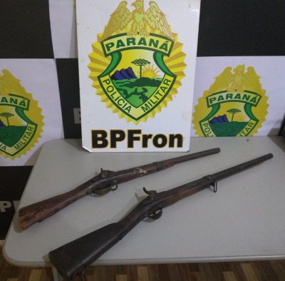 BPFRON RECUPERA ARMAS FURTADAS DE MUSEU NA CIDADE DE GUAÍRA - PR.