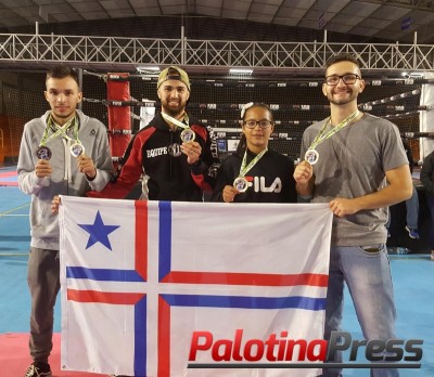 Palotinenses fazem bonito na 2 etapa paranaense de  Kickboxing