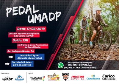 Vem aí o 1º Pedal UMADP e você é nosso convidado. Participe!