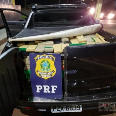 Fiat Toro com 633 Kg de maconha é apreendido em Santa Terezinha do Itaipu