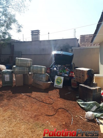 BPFRON APREENDE CONTRABANDO EM RESIDÊNCIA NA CIDADE DE GUAÍRA/PR