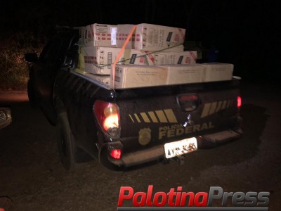 OPERAÇÃO HÓRUS - POLICIAIS REALIZAM APREENSÃO DE 02 VEÍCULOS E 02 BARCOS CARREGADOS COM APROXIMADAMENTE 120 CAIXAS DE CIGARROS CONTRABANDEADOS DO PARAGUAI