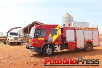 Bombeiros de Palotina atendem acidente de trabalho com vítima fatal no interior de Nova Santa Rosa