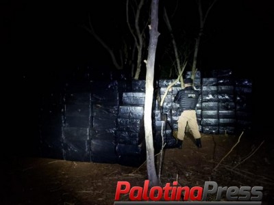 Depósito com mais de R$ 1 milhão em cigarros é descoberto pelo BPFron em Entre Rios do Oeste