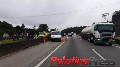  Bebê de três meses morre em acidente envolvendo carreta