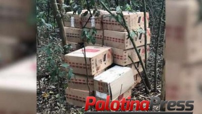 Policiais encontram depósito de cigarros em porto clandestino em Guaíra