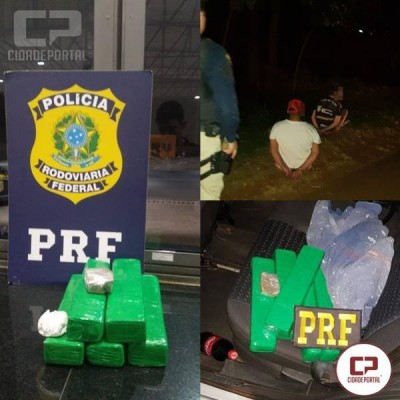 PRF aprende 4 kg de entorpecentes durante atendimento de acidente na BR-369